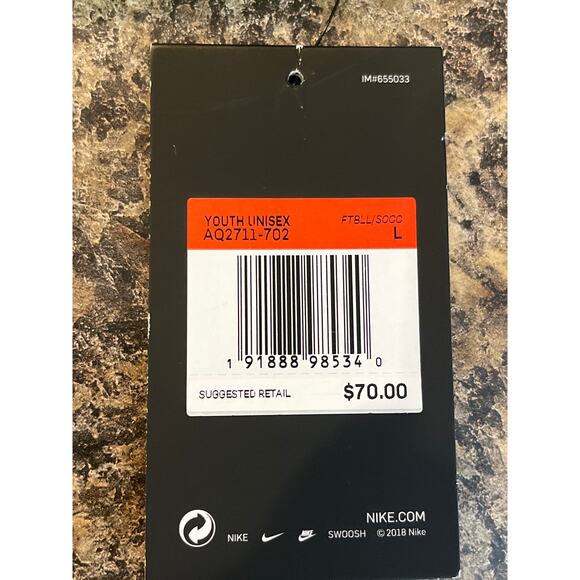 Nike NEW Kids Youth Large Yellow Soccer Football Short Sleeve Shirt $70 MSRP - Picture 4 of 7